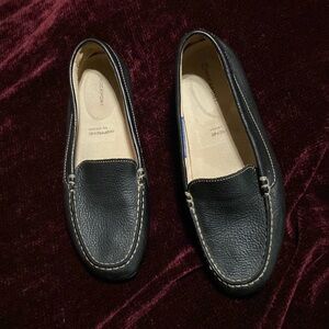 Rockport Black leather loafers 7.5 m